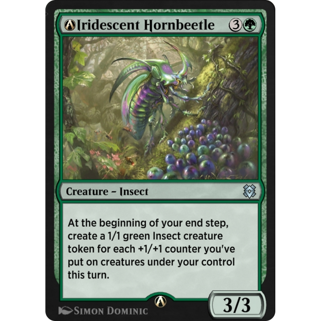 A-Iridescent Hornbeetle (ZNR-A-187) - Zendikar Rising