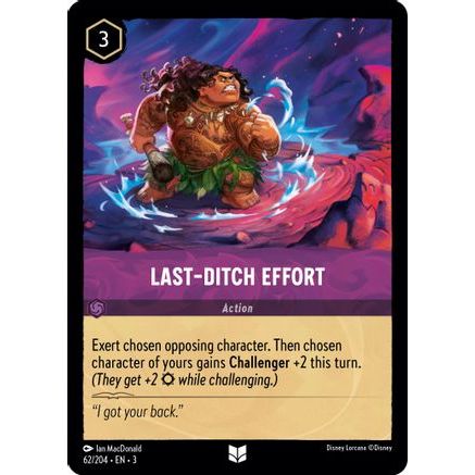Last-Ditch Effort (62/204) - Into the Inklands Cold Foil