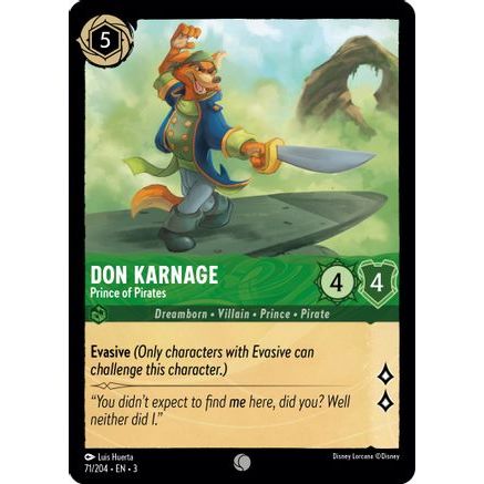 Don Karnage - Prince of Pirates (71/204) - Into the Inklands Cold Foil
