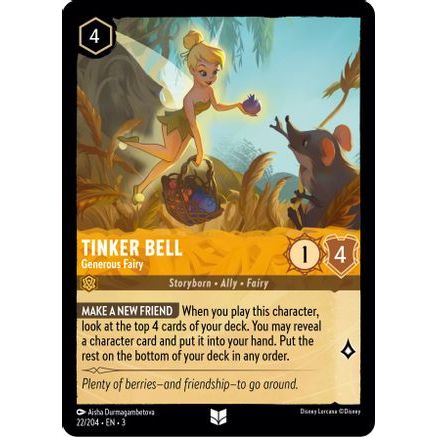 Tinker Bell - Generous Fairy (22/204) - Into the Inklands Cold Foil
