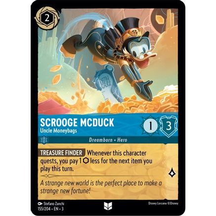Scrooge McDuck - Uncle Moneybags (155/204) - Into the Inklands Cold Foil