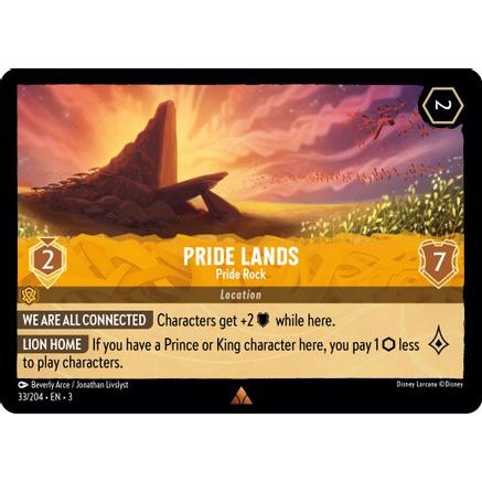 Pride Lands - Pride Rock (33/204) - Into the Inklands Cold Foil