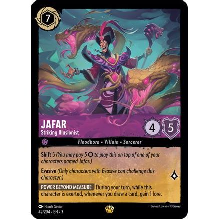 Jafar - Striking Illusionist (42/204) - Into the Inklands Cold Foil