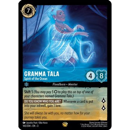 Gramma Tala - Spirit of the Ocean (143/204) - Into the Inklands Cold Foil