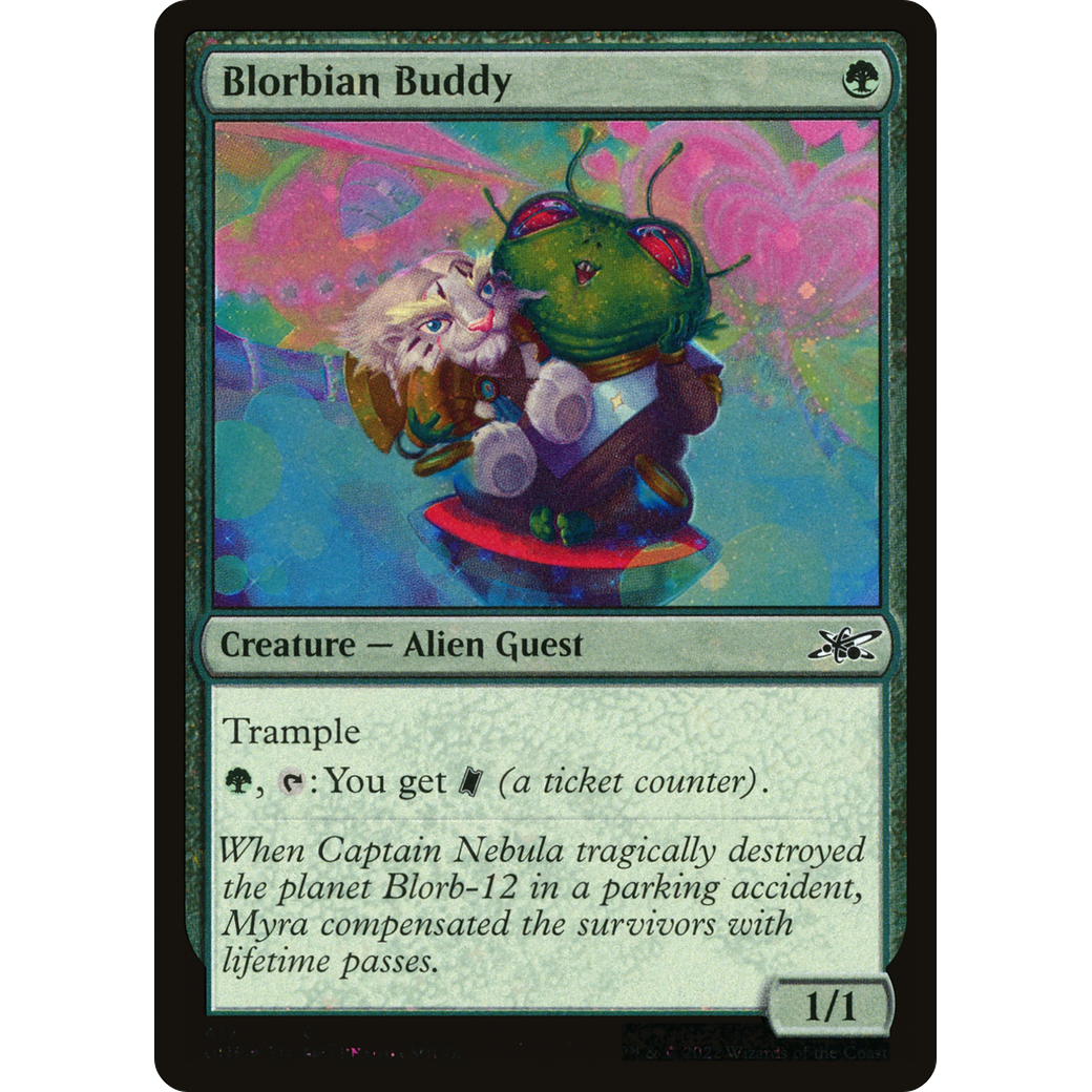 Blorbian Buddy (Galaxy Foil) (UNF-417) - Unfinity Foil