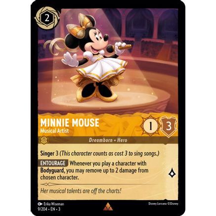 Minnie Mouse - Musical Artist (9/204) - Into the Inklands Cold Foil