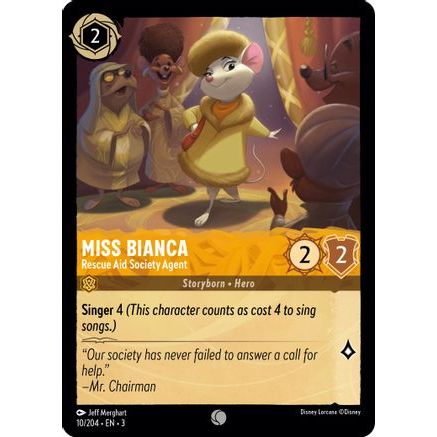 Miss Bianca - Rescue Aid Society Agent (10/204) - Into the Inklands Cold Foil