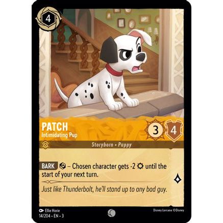 Patch - Intimidating Pup (14/204) - Into the Inklands Cold Foil