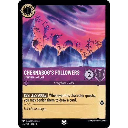 Chernabog's Followers - Creatures of Evil (36/204) - Into the Inklands Cold Foil