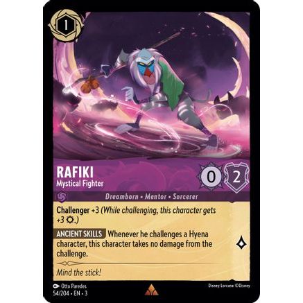 Rafiki - Mystical Fighter (54/204) - Into the Inklands Cold Foil