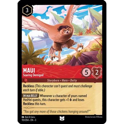 Maui - Soaring Demigod (113/204) - Into the Inklands Cold Foil
