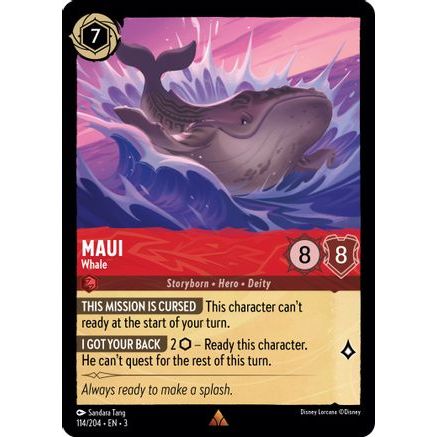 Maui - Whale (114/204) - Into the Inklands Cold Foil
