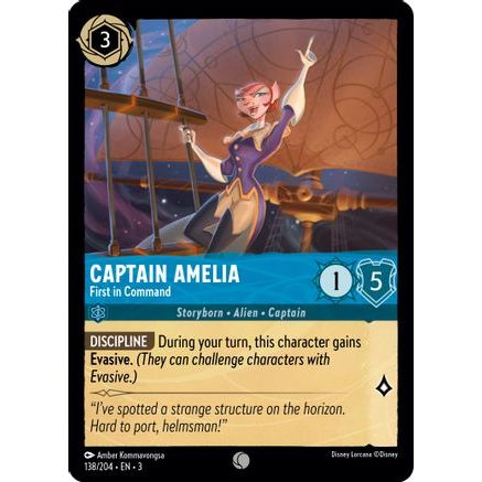 Captain Amelia - First in Command (138/204) - Into the Inklands Cold Foil