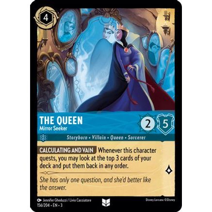 The Queen - Mirror Seeker (156/204) - Into the Inklands Cold Foil