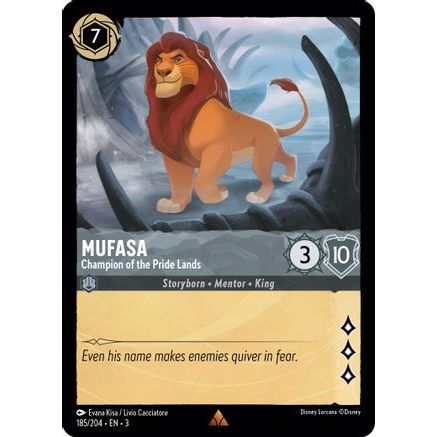 Mufasa - Champion of the Pride Lands (185/204) - Into the Inklands Cold Foil
