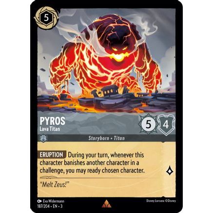 Pyros - Lava Titan (187/204) - Into the Inklands Cold Foil