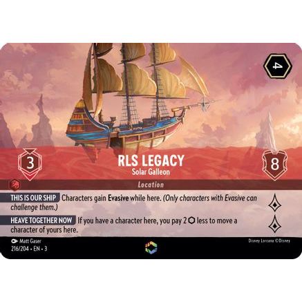 RLS Legacy - Solar Galleon (Enchanted) (216/204) - Into the Inklands Holofoil