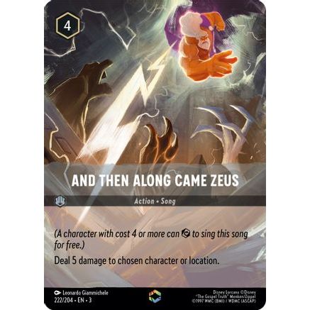 And Then Along Came Zeus (Enchanted) (222/204) - Into the Inklands Holofoil