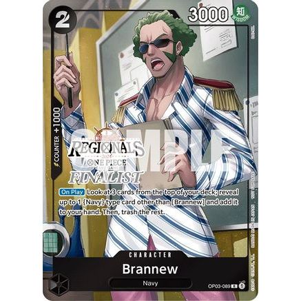 Brannew (Offline Regional 2024) [Finalist] (OP03-089) - One Piece Promotion Cards Foil
