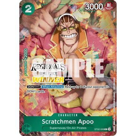 Scratchmen Apoo (Online Regional 2024) [Winner] (ST02-008) - One Piece Promotion Cards