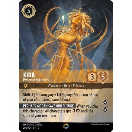 Kida - Protector of Atlantis (Enchanted) (206/204) - Into the Inklands Holofoil