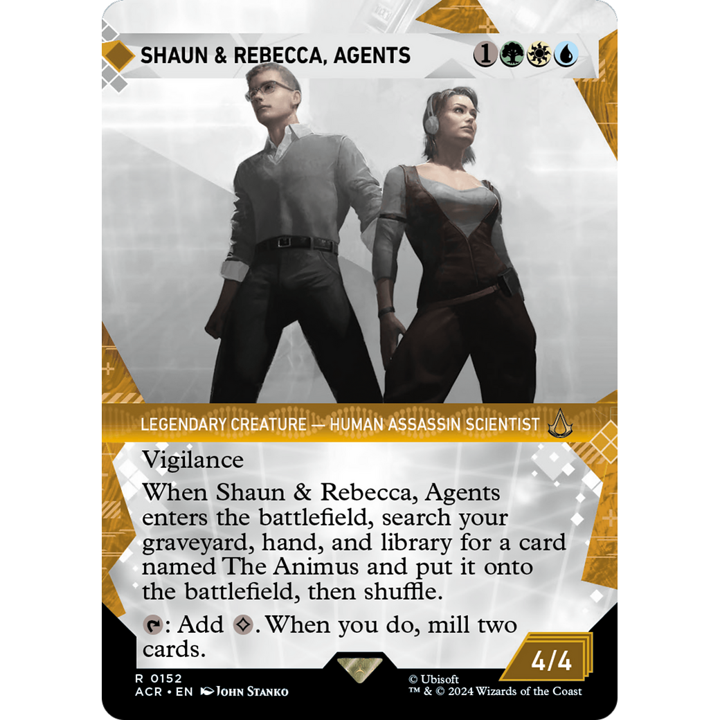 Shaun & Rebecca, Agents (Showcase) (ACR-152) - Assassin's Creed: (Showcase) (Borderless) Foil