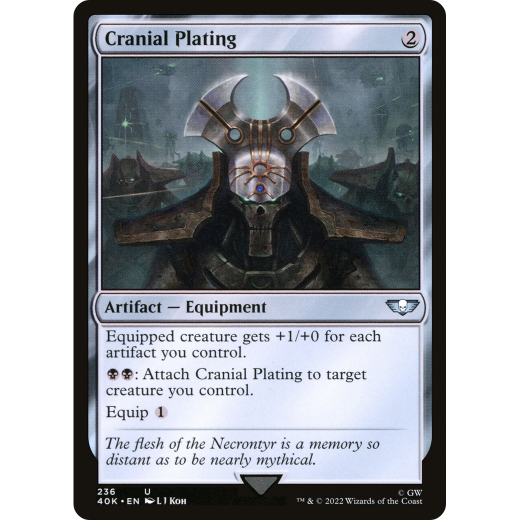 Cranial Plating (40K-236) - Warhammer 40,000 Commander