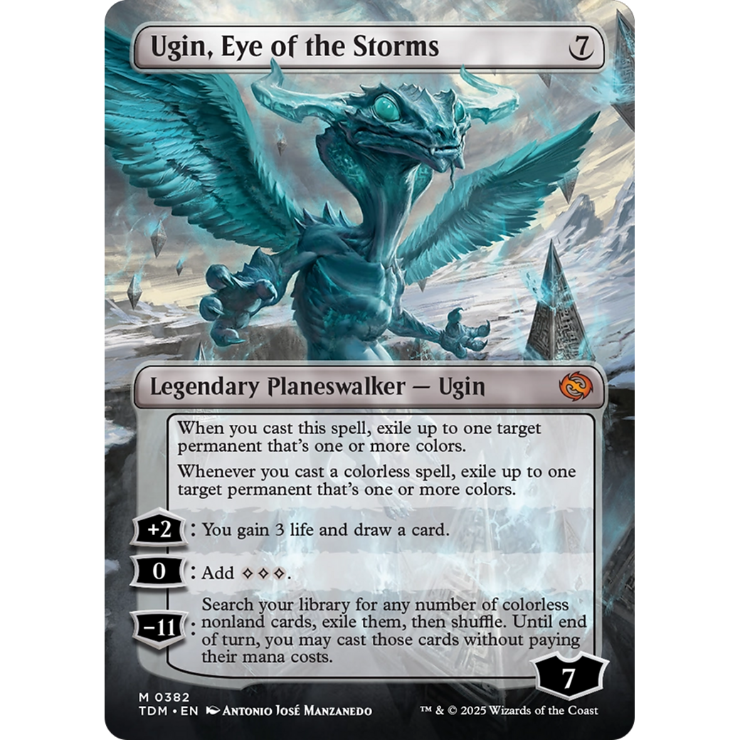 Ugin, Eye of the Storms // Ugin, Eye of the Storms (TDM-382) - Tarkir: Dragonstorm (Borderless)