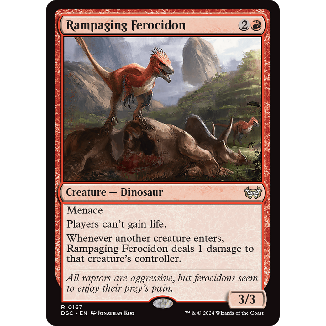 Rampaging Ferocidon (DSC-167) - Duskmourn: House of Horror Commander