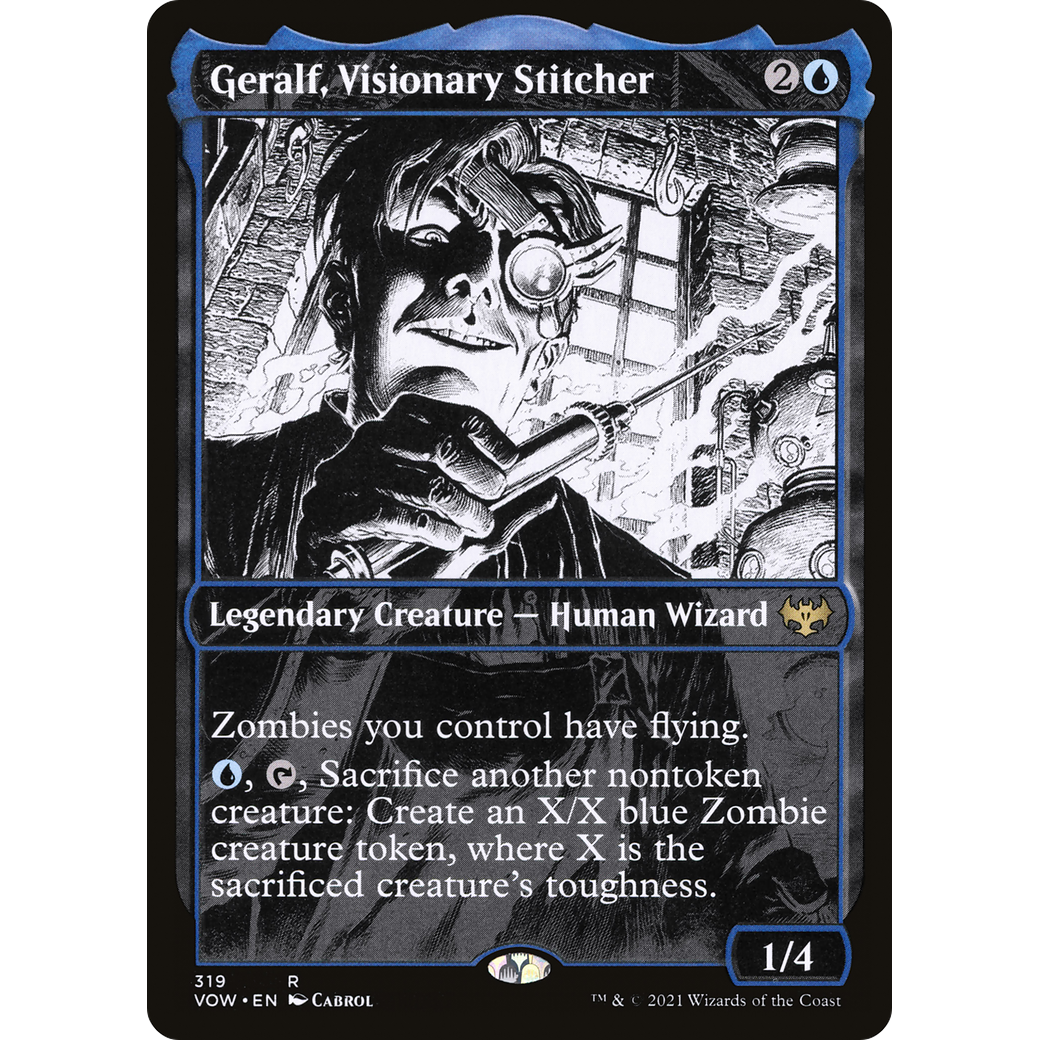 Geralf, Visionary Stitcher (Showcase) (VOW-319) - Innistrad: Crimson Vow: (Showcase)