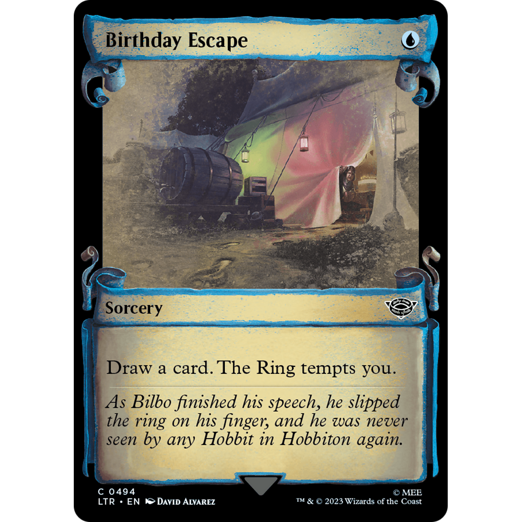 Birthday Escape (LTR-494) - The Lord of the Rings: Tales of Middle-earth: (Showcase) Foil