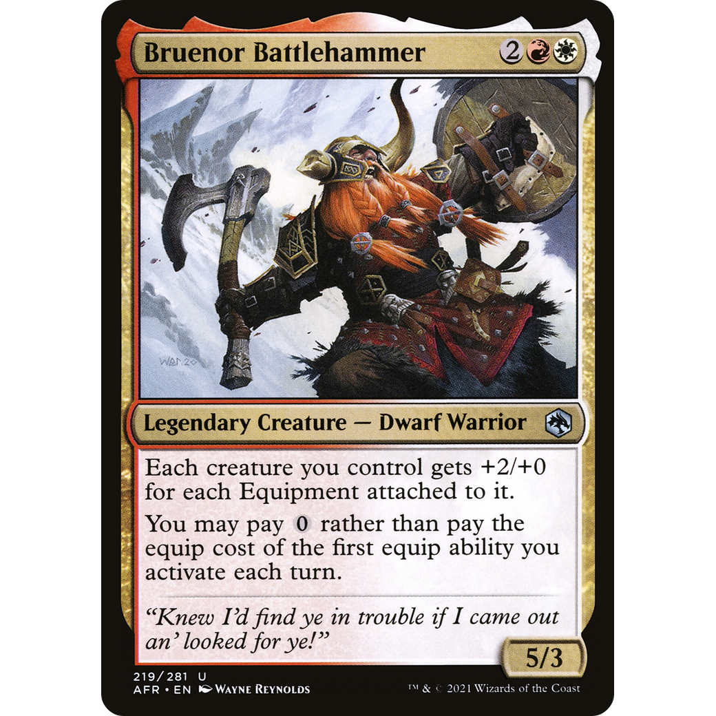 Bruenor Battlehammer (AFR-219) - Adventures in the Forgotten Realms