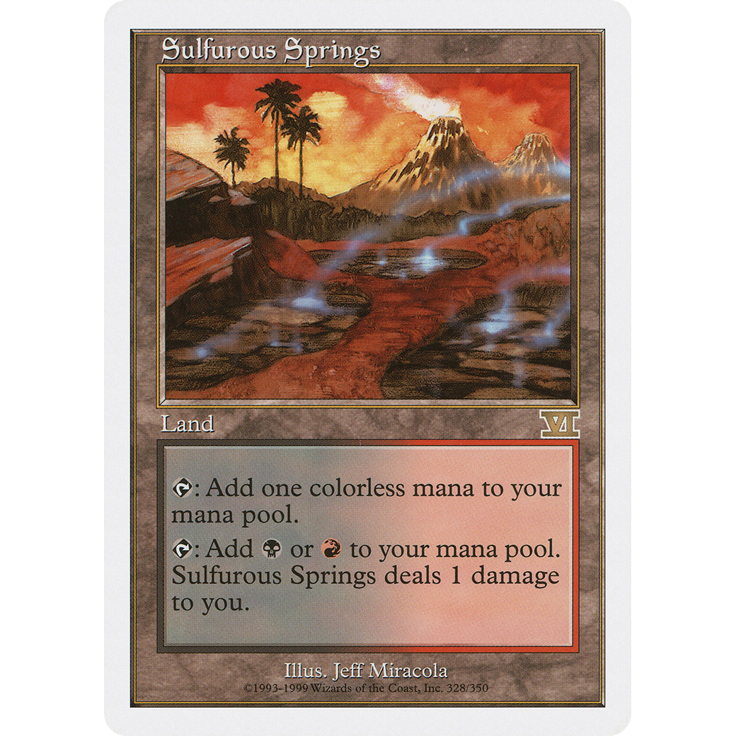 Sulfurous Springs (6ED-328) - Classic Sixth Edition