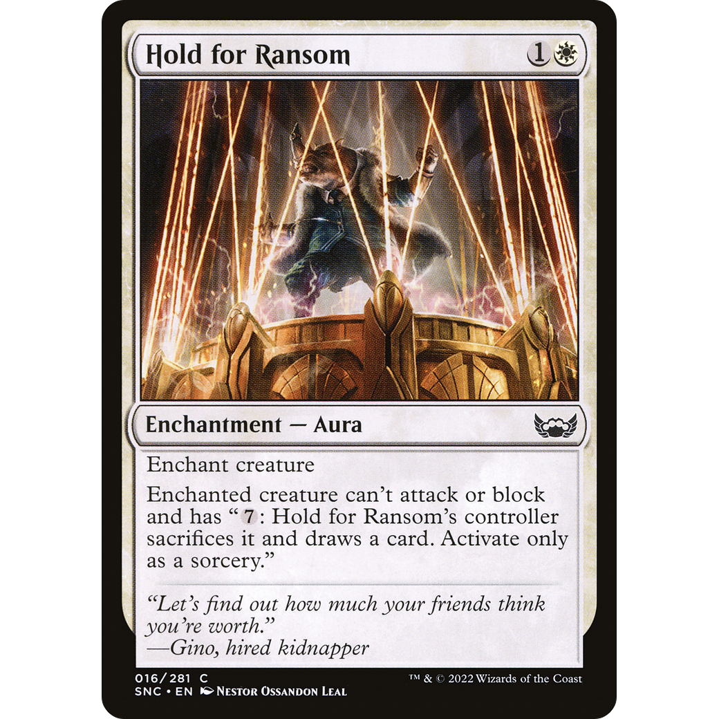 Hold for Ransom (SNC-016) - Streets of New Capenna Foil