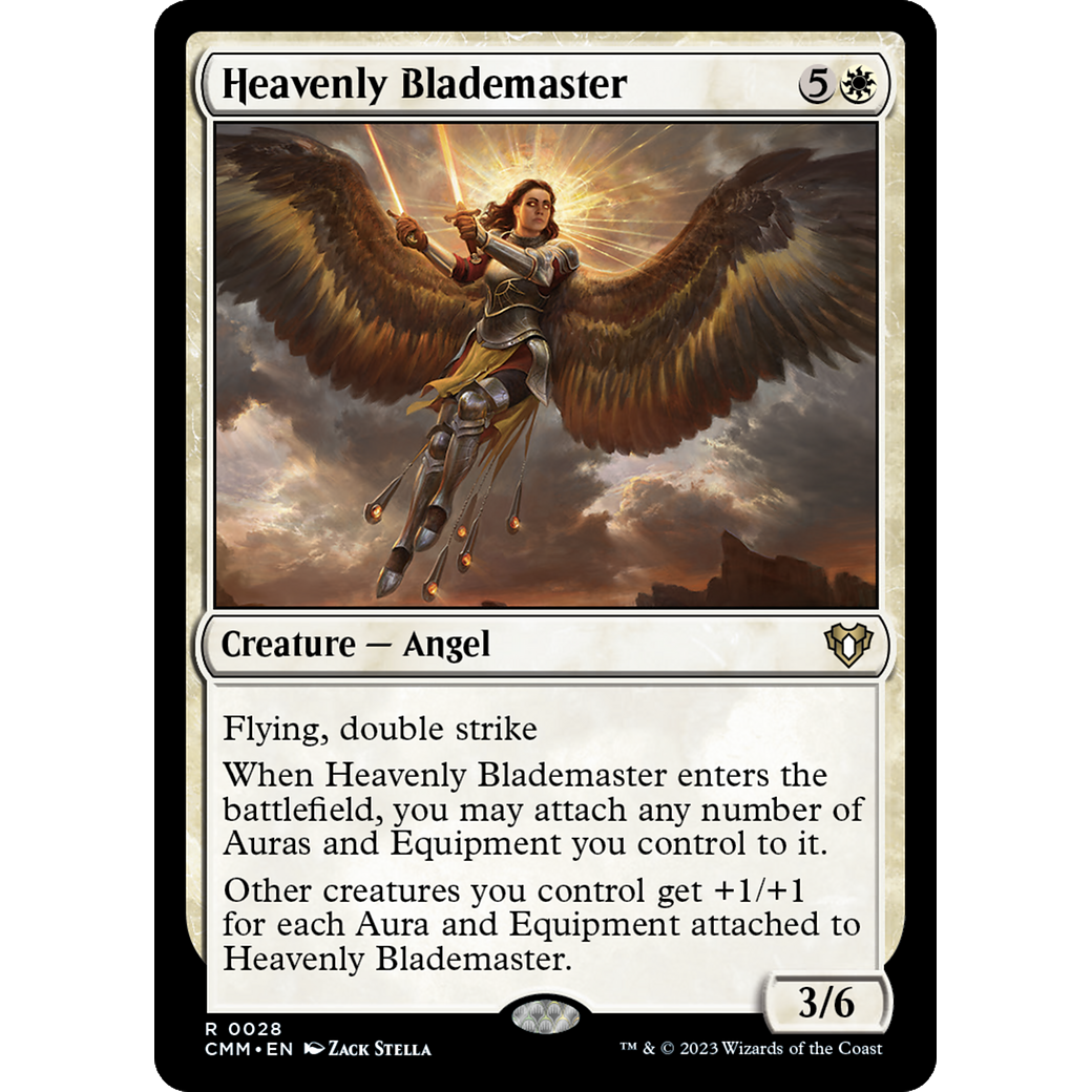 Heavenly Blademaster (CMM-028) - Commander Masters