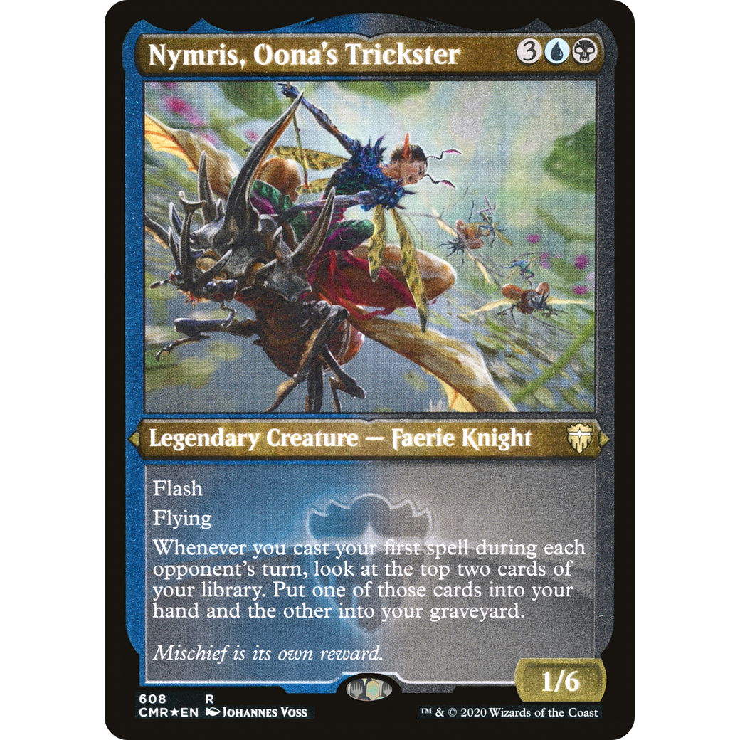 Nymris, Oona's Trickster (Foil Etched) (CMR-608) - Commander Legends Foil