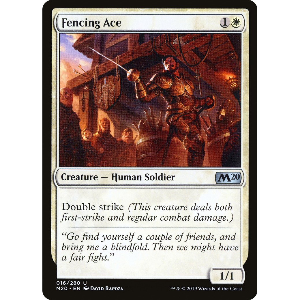 Fencing Ace (M20-016) - Core Set 2020 Foil
