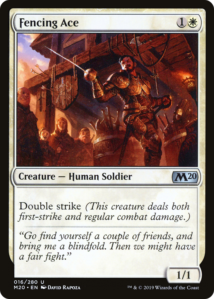 Fencing Ace (M20-016) - Core Set 2020 Foil