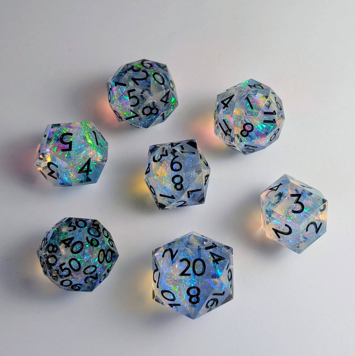 Eldritch Blaze 7-Piece Gyroid Dice Set