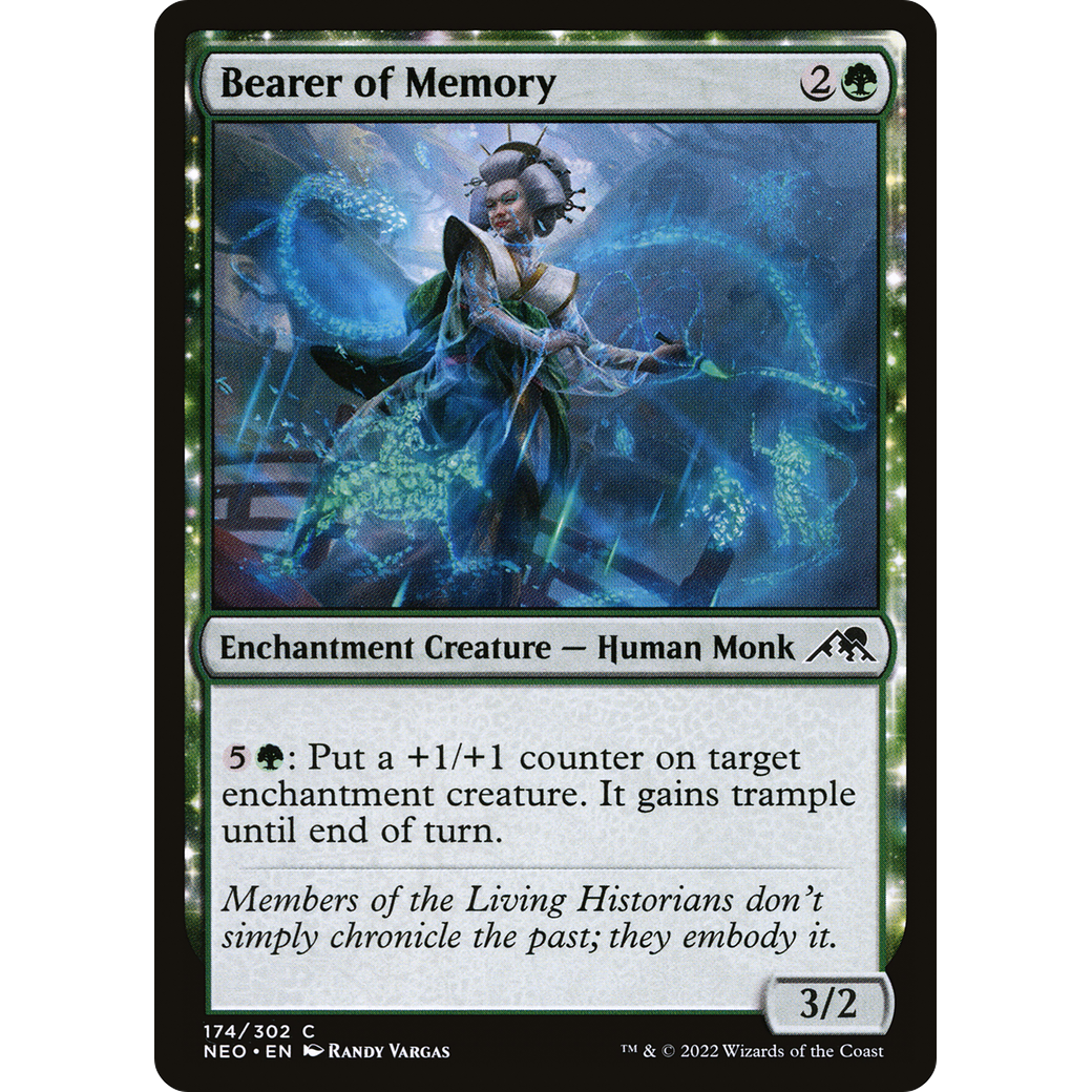 Bearer of Memory (NEO-174) - Kamigawa: Neon Dynasty: (enchantment) Foil