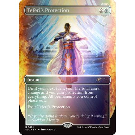 Teferi's Protection (1691) (Rainbow Foil) (SLD-1691) - Secret Lair Drop Series Foil