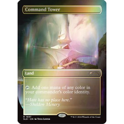 Command Tower (1697) (Rainbow Foil) (SLD-1697) - Secret Lair Drop Series Foil