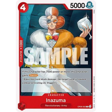 Inazuma (OP06-002) - Wings of the Captain Pre-Release Cards
