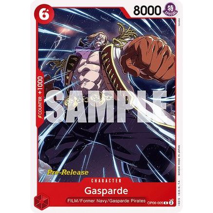 Gasparde (OP06-005) - Wings of the Captain Pre-Release Cards