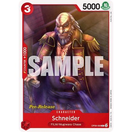 Schneider (OP06-008) - Wings of the Captain Pre-Release Cards