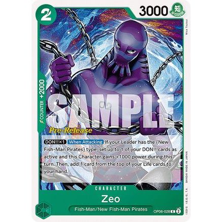 Zeo (OP06-028) - Wings of the Captain Pre-Release Cards
