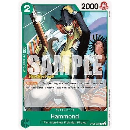 Hammond (OP06-032) - Wings of the Captain Pre-Release Cards