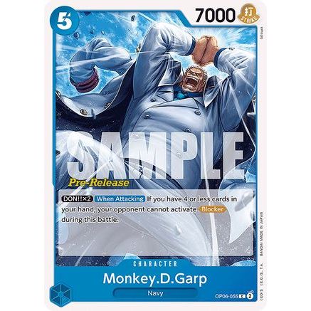 Monkey.D.Garp (OP06-055) - Wings of the Captain Pre-Release Cards