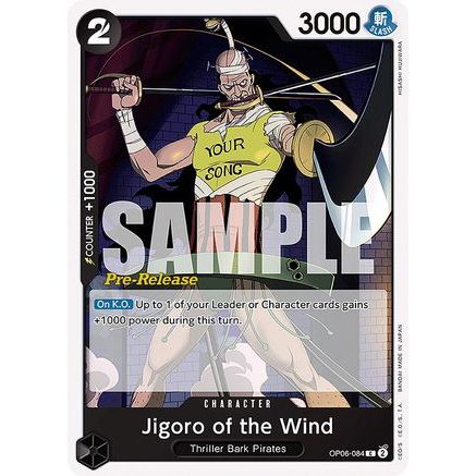 Jigoro of the Wind (OP06-084) - Wings of the Captain Pre-Release Cards