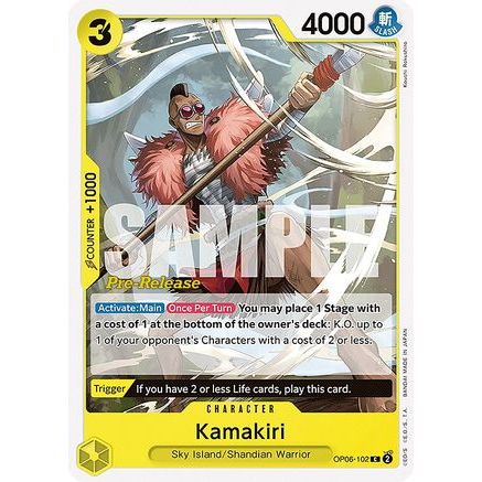 Kamakiri (OP06-102) - Wings of the Captain Pre-Release Cards